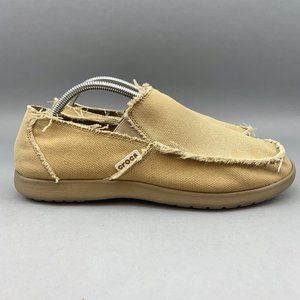 Crocs Men's Santa Cruz Slip On Loafers 10128 Size 9 Khaki